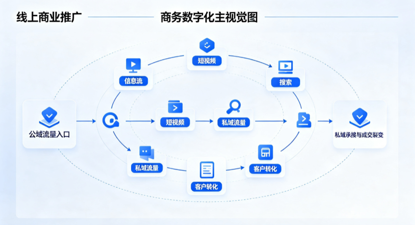 望城县线上商业推广怎么做？全域流量闭环搭建与低成本转化实战指南